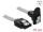 Delock SATA 6 Gb/s Kabel gerade auf unten gewinkelt 70 cm transparent
