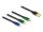 Delock USB Aufrollladekabel 3 in 1 Typ-A zu Micro USB / 2 x USB Type-C™ mit Schnellladefunktion schwarz