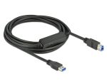 Delock USB 5 Gbps Aktives Kabel USB Typ-A zu USB Typ-B 5 m