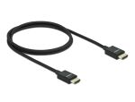 Delock Koaxiales High Speed HDMI Kabel 48 Gbps 8K 60 Hz schwarz 1 m