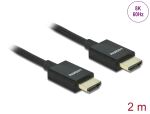 Delock Koaxiales High Speed HDMI Kabel 48 Gbps 8K 60 Hz schwarz 2 m