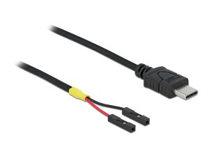 Delock Kabel USB Type-C™ Stecker > 2 x Pfostenbuchse einzeln Strom 20 cm