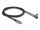 Delock Daten- und Ladekabel USB Type-C™ zu Lightning™ für iPhone™, iPad™, iPod™ gewinkelt mit Ständerfunktion schwarz 1,5 m MFi