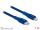 Delock Daten- und Ladekabel USB Type-C™ zu Lightning™ für iPhone™, iPad™ und iPod™ blau 1 m MFi