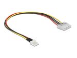 Delock Kabel Power Floppy 4 Pin Stecker > Molex 4 Pin Buchse 30 cm