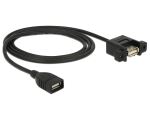 Delock Kabel USB 2.0 Typ-A Buchse > USB 2.0 Typ-A Buchse zum Einbau 1 m
