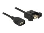 Delock Kabel USB 2.0 Typ-A Buchse > USB 2.0 Typ-A Buchse zum Einbau 1 m