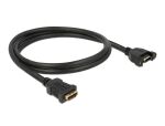 Delock Kabel HDMI-A Buchse > HDMI-A Buchse zum Einbau 4K 30 Hz 1 m