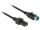 Delock PoweredUSB Kabel Stecker 12 V > 2 x 4 Pin Stecker 1 m für POS Drucker und Terminals