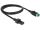 Delock PoweredUSB Kabel Stecker 12 V > 2 x 4 Pin Stecker 1 m für POS Drucker und Terminals