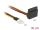 Delock Stromkabel SATA 15 Pin Buchse > 4 Pin Floppy Stecker Metall 30 cm