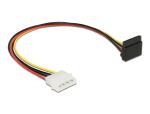 Delock Stromkabel SATA 15 Pin Buchse > 4 Pin Molex Stecker Metall 30 cm