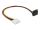 Delock Stromkabel SATA 15 Pin Buchse > 4 Pin Molex Stecker Metall 30 cm