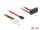 Delock Kabel SATA 6 Gb/s 7 Pin Buchse + Molex 4 Pin Strom Stecker > SATA 22 Pin Buchse oben gewinkelt Metall 30 cm