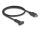 Delock USB 10 Gbps Kabel USB Typ-E Key A 20 Pin Stecker zu USB Type-C™ Buchse zum Einbau 50 cm
