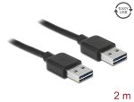Delock Kabel EASY-USB 2.0 Typ-A Stecker > EASY-USB 2.0 Typ-A Stecker 2 m schwarz