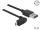 Delock Kabel EASY-USB 2.0 Typ-A Stecker > EASY-USB 2.0 Typ Micro-B Stecker gewinkelt oben / unten 5 m schwarz
