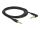 Delock Klinkenkabel 3,5 mm 3 Pin Stecker > Stecker gewinkelt 2 m schwarz