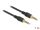 Delock Klinkenkabel 3,5 mm 4 Pin Stecker zu Stecker 1 m schwarz