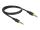 Delock Klinkenkabel 3,5 mm 4 Pin Stecker zu Stecker 1 m schwarz