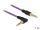Delock Klinkenkabel 3,5 mm 4 Pin Stecker > Stecker gewinkelt 1 m violett