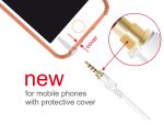 Delock Klinkenverlängerungskabel 3,5 mm 4 Pin Stecker zu Buchse 0,5 m weiß