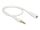 Delock Klinkenverlängerungskabel 3,5 mm 4 Pin Stecker zu Buchse 0,5 m weiß