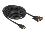 Delock HDMI zu DVI 24+1 Kabel bidirektional 10 m