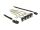 Delock Kabel Mini SAS SFF-8087 > 4 x SATA 7 Pin gewinkelt + Sideband 0,5 m