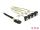 Delock Kabel Mini SAS SFF-8087 > 4 x SATA 7 Pin gewinkelt 0,5 m