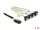 Delock Kabel Mini SAS SFF-8087 > 4 x SATA 7 Pin gewinkelt 1 m