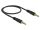 Delock Klinkenkabel 3,5 mm 5 Pin Stecker zu Stecker 0,5 m schwarz