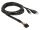 Delock Kabel USB Typ-A Stecker + 3,5 mm 4 Pin Klinkenstecker > Einbaubuchse USB Typ-A Buchse + 3,5 mm 4 Pin Klinkenbuchse (Audio) 1,5 m schwarz