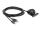 Delock Kabel USB Typ A Stecker + 3,5 mm 4 Pin Klinkenstecker > Einbaubuchse mit Verschlussdeckel USB Typ A Buchse + 3,5 mm 4 Pin Klinkenbuchse (Audio) 2 m schwarz