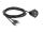 Delock Kabel USB Typ A Stecker + 3,5 mm 4 Pin Klinkenstecker > Einbaubuchse mit Verschlussdeckel USB Typ A Buchse + 3,5 mm 4 Pin Klinkenbuchse (Audio) 2 m schwarz