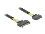 Delock Verlängerungskabel U.2 SFF-8639 Stecker > U.2 SFF-8639 Buchse 0,5 m