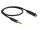 Delock Verlängerungskabel Klinke 4,4 mm 5 Pin Stecker zu Buchse 0,5 m schwarz