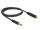 Delock Verlängerungskabel Klinke 4,4 mm 5 Pin Stecker zu Buchse 1 m schwarz