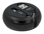 Delock USB Aufrollkabel Typ-A zu Micro-B schwarz