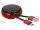 Delock USB Aufrollkabel Typ-A zu USB-C™ schwarz / rot