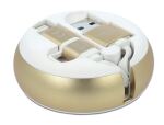 Delock USB 2 in 1 Aufrollkabel Typ-A zu Micro-B und Lightning™ weiß / gold