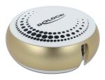 Delock USB 2 in 1 Aufrollkabel Typ-A zu Micro-B und Lightning™ weiß / gold