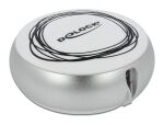Delock USB 2 in 1 Aufrollkabel Typ-A zu Micro-B und USB-C™ weiß / silber