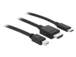 Delock USB-C™, HDMI oder mini DisplayPort zu 4K HDMI Adapterkabel 1,8 m