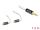 Delock Audio Kabel 3,5 mm 3 Pin Klinkenstecker zu 2 x MMCX Stecker 1,20 m