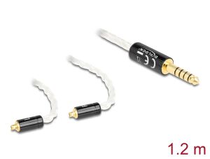 Delock Audio Kabel 4,4 mm 5 Pin Klinkenstecker zu 2 x MMCX Stecker 1,20 m