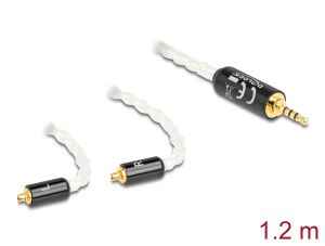 Delock Audio Kabel 2,5 mm 4 Pin Klinkenstecker zu 2 x MMCX Stecker 1,20 m