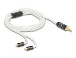 Delock Audio Kabel 2,5 mm 4 Pin Klinkenstecker zu 2 x MMCX Stecker 1,20 m