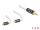 Delock Audio Kabel 2,5 mm 4 Pin Klinkenstecker zu 2 x MMCX Stecker 1,20 m