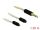Delock Audio Kabel 3,5 mm 4 Pin Klinkenstecker zu 2 x 2 Pin Stecker 1,25 m